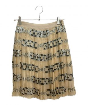 logo chain pleated skirt（ロゴチェーンプリーツスカート）