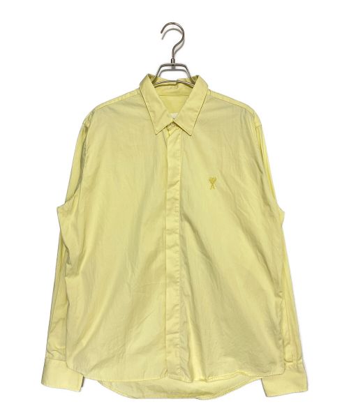 ami（アミ）ami (アミ) コットンシャツ イエロー サイズ:40の古着・服飾アイテム