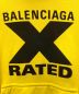中古・古着 BALENCIAGA (バレンシアガ) X-RATED プルオーバーパーカー イエロー サイズ:XS：24800円