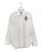 LAUREN RALPH LAURENローレンラルフローレン）の古着「フロント刺繍シャツ」｜ホワイト