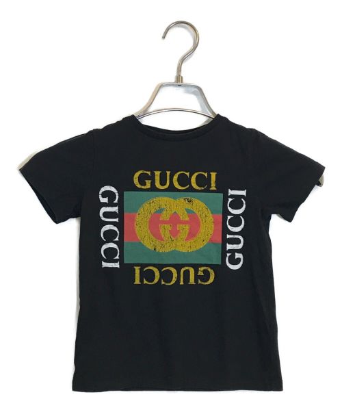 GUCCI（グッチ）GUCCI (グッチ) ロゴカットソー ブラック サイズ:4の古着・服飾アイテム