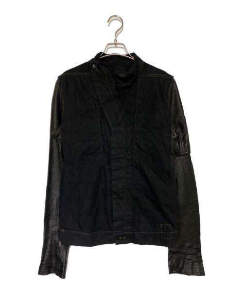 DRKSHDW（ダークシャドウ）DRKSHDW (ダークシャドウ) レザー切り替えジャケット ブラック サイズ:XSの古着・服飾アイテム