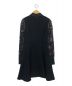 Mame Kurogouchi (マメクロゴウチ) Floral Cut Jacquard Sleeves A-Line Dress ブラック サイズ:1：9800円