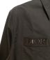 中古・古着 Dior (ディオール) sacai (サカイ) ロゴ刺繍オーバーサイズシャツ ブラック サイズ:41：99800円
