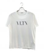 VALENTINOヴァレンティノ）の古着「VLTNロゴプリントTシャツ」｜ホワイト