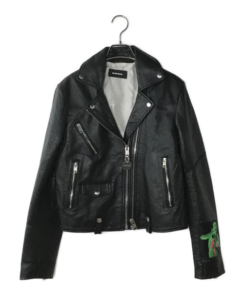 DIESEL（ディーゼル）DIESEL (ディーゼル) L-AIMEEライダースジャケット ブラック サイズ:Sの古着・服飾アイテム