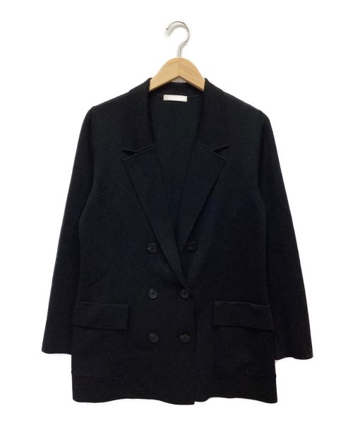 EPOCA（エポカ）EPOCA (エポカ) ニットダブルジャケット ブラック サイズ:40の古着・服飾アイテム