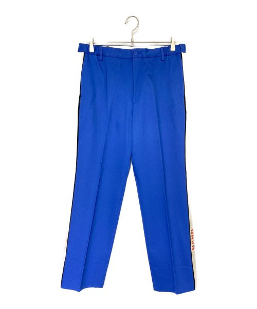 GUCCI（グッチ）GUCCI (グッチ) プリーツフロントパンツ ブルー サイズ:50の古着・服飾アイテム