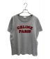 CELINE（セリーヌ）の古着「ロゴプリント Tシャツ」｜ライトグレー
