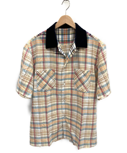 sacai（サカイ）sacai (サカイ) マドラスチェックシャツ ベージュ サイズ:3の古着・服飾アイテム