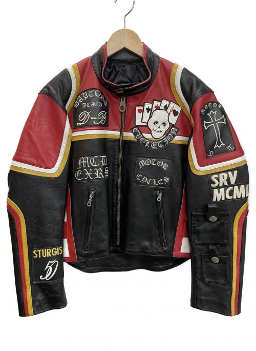 leather jaket（レザージャケット）leather jaket (レザージャケット) レーシングスーツ サイズ:不明の古着・服飾アイテム