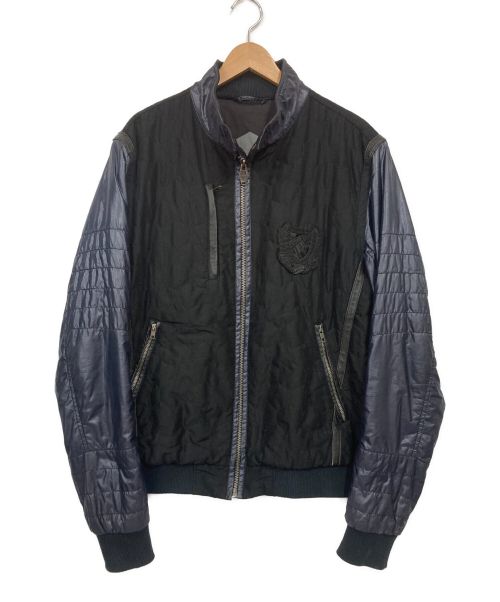 DIESEL（ディーゼル）DIESEL (ディーゼル) 切替ジャケット ネイビー サイズ:XLの古着・服飾アイテム