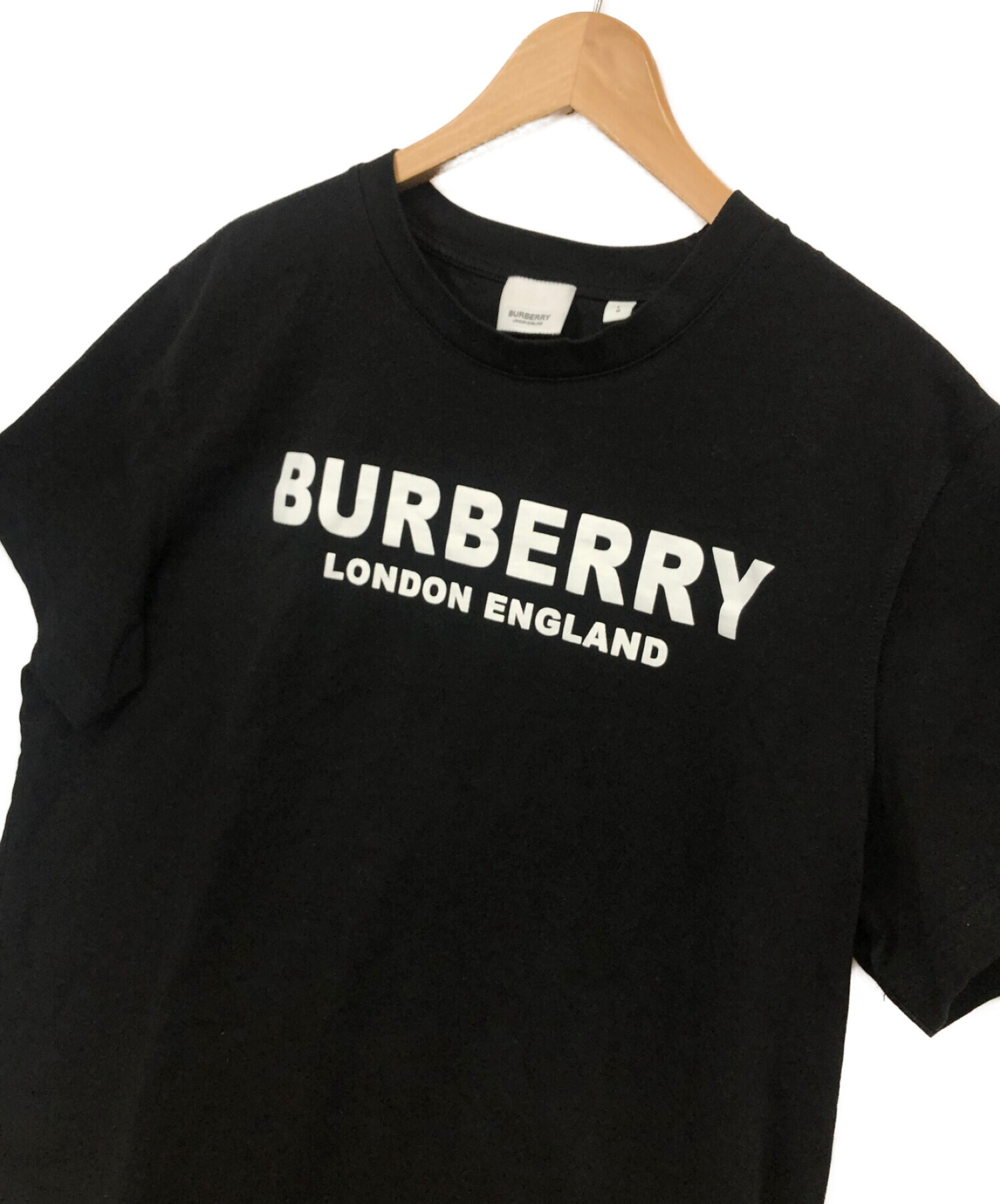 本店 バーバリーロンドン 水色 ワンポイント Tシャツ