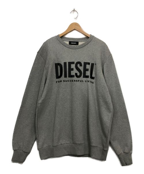 DIESEL（ディーゼル）DIESEL (ディーゼル) スウェット ライトグレー サイズ:XLの古着・服飾アイテム