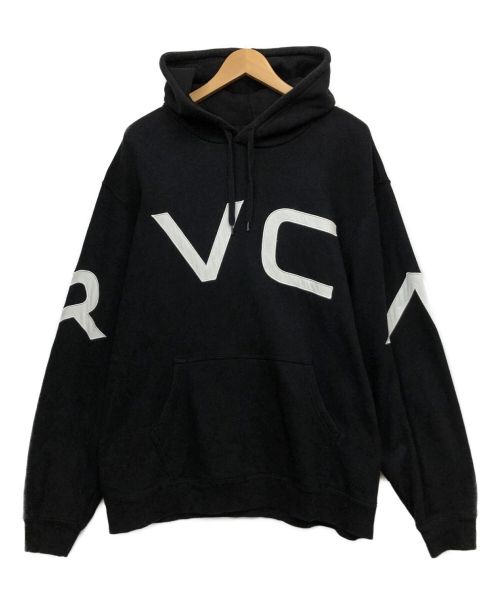 RVCA（ルーカ）RVCA (ルーカ) プルオーバーパーカー ブラック サイズ:Lの古着・服飾アイテム