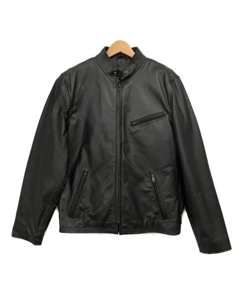 Liugoo Leathers（リューグーレザーズ）Liugoo Leathers (リューグーレザーズ) ライダースジャケット ブラック サイズ:Lの古着・服飾アイテム