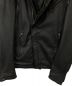 中古・古着 KATHARINE HAMNETT (キャサリンハムネット) レザージャケット ブラック サイズ:L：5800円