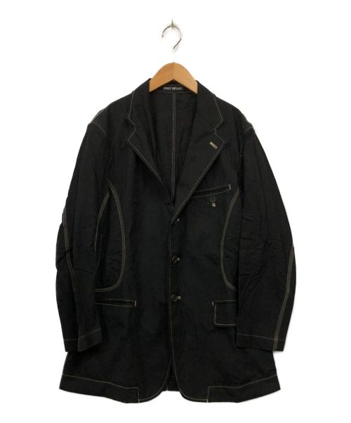 ISSEY MIYAKE（イッセイミヤケ）ISSEY MIYAKE (イッセイミヤケ) テーラードジャケット ブラック サイズ:4の古着・服飾アイテム