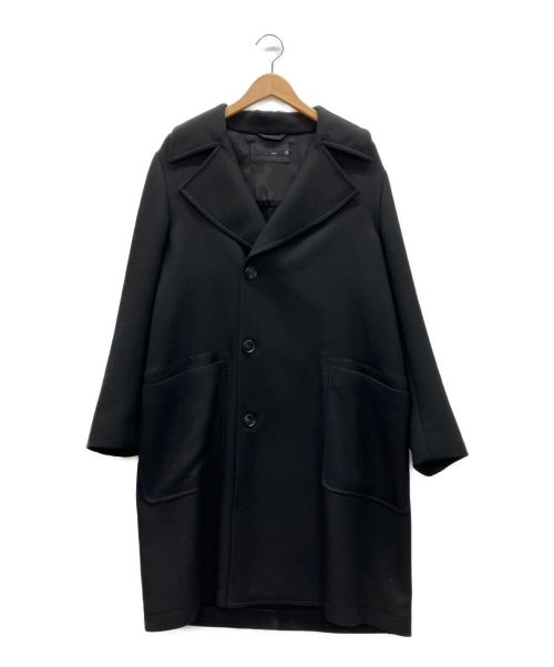 KNOTT（ノット）KNOTT (ノット) ウールダブルフェイストレンチコート ブラックの古着・服飾アイテム