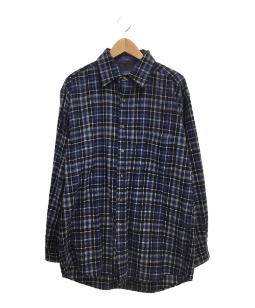 PENDLETON（ペンドルトン）PENDLETON (ペンドルトン) ウールシャツ ブルー サイズ:Mの古着・服飾アイテム