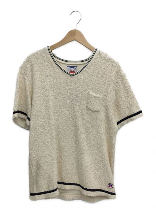Pherrow's（フェローズ）Pherrow's (フェローズ) VネックTシャツ アイボリー サイズ:Lの古着・服飾アイテム
