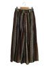 UHURU (ウフル) プリントバリエーションスカート ブラウン サイズ:M：4800円