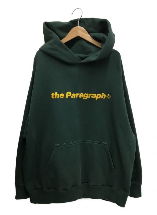 paragraph（パラグラフ）paragraph (パラグラフ) ロゴパーカー グリーン サイズ:3の古着・服飾アイテム