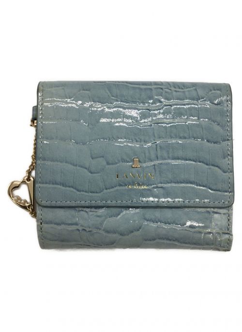 LANVIN en Bleu（ランバンオンブルー）LANVIN en Bleu (ランバンオンブルー) 2つ折り財布 スカイブルーの古着・服飾アイテム