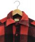 L.L.Bean (エルエルビーン) ウールシャツ レッド×ブラック サイズ:M：9800円