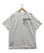 WTAPS）の古着「ロゴプリントポケットTシャツ」｜ホワイト