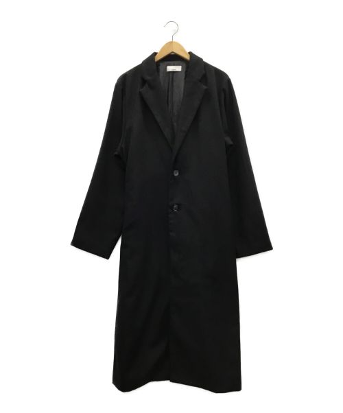 Lui's（ルイス）Lui's (ルイス) ロングチェスタコート ブラック サイズ:Lの古着・服飾アイテム