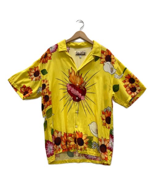 PLEASURES（プレジャーズ）PLEASURES (プレジャーズ) アロハシャツ イエロー サイズ:Lの古着・服飾アイテム