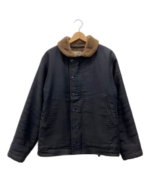 Pherrow's（フェローズ）Pherrow's (フェローズ) デッキジャケット ブラック サイズ:Lの古着・服飾アイテム