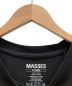 MASSES (マシス) T-SHIRTS CIRCLE ブラック サイズ:XL 未使用品：5800円