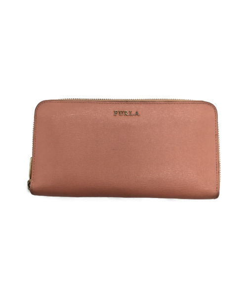 FURLA（フルラ）FURLA (フルラ) ジップアラウンドウォレット ライトピンクの古着・服飾アイテム