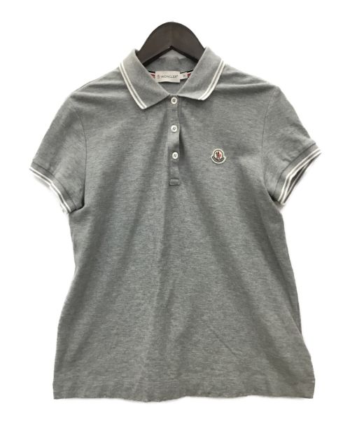MONCLER（モンクレール）MONCLER (モンクレール) ポロシャツ グレー サイズ:Sの古着・服飾アイテム