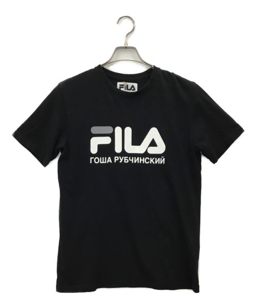FILA（フィラ）FILA×Gosha Rubchinskiy (フィラ×ゴーシャラブチンスキー) Tシャツ ブラック サイズ:S 未使用品の古着・服飾アイテム