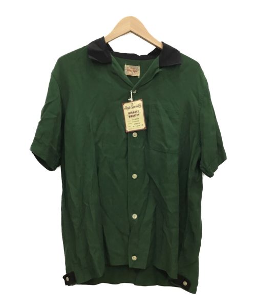 STYLE EYES（スタイルアイズ）STYLE EYES (スタイルアイズ) ボーリングシャツ グリーン サイズ:MEDIUMの古着・服飾アイテム