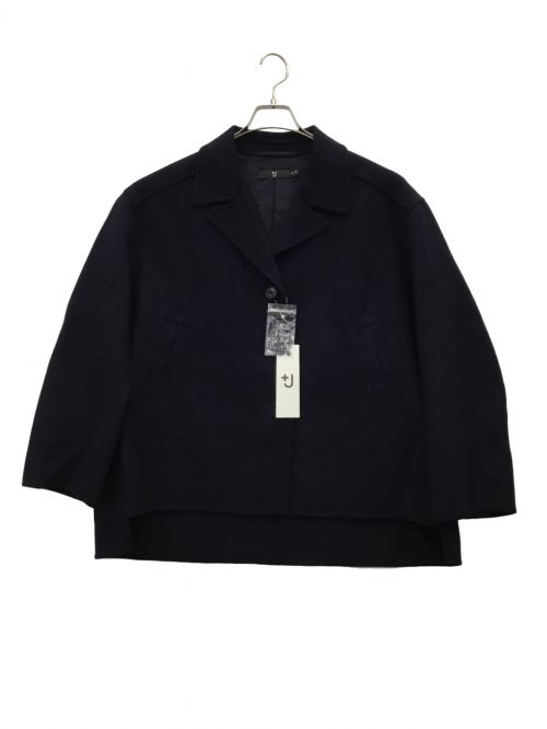 UNIQLO（ユニクロ）UNIQLO (ユニクロ) ダブルフェイスシャツジャケット ブラック サイズ:XL 未使用品の古着・服飾アイテム