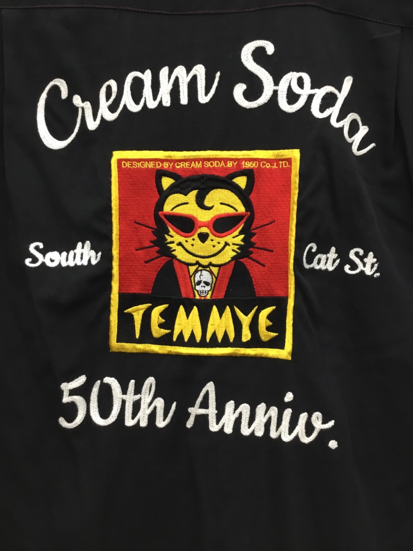 中古・古着通販】CREAM SODA (クリームソーダ) 50th Anniversary ティミー刺繍シャツ レッド×ブラック サイズ:L｜ブランド・ 古着通販 トレファク公式【TREFAC FASHION】