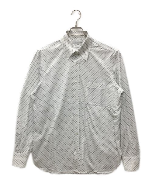 MACKINTOSH（マッキントッシュ）MACKINTOSH (マッキントッシュ) 小紋プリントジャージシャツ ホワイト サイズ:Lの古着・服飾アイテム
