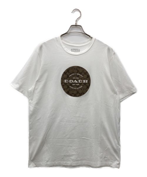 COACH（コーチ）COACH (コーチ) 半袖Tシャツ ホワイト サイズ:XLの古着・服飾アイテム