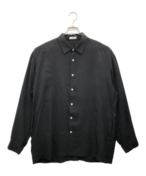 ATON（エイトン）ATON (エイトン) 京都吊り染め シルクシャツ ブラック サイズ:06の古着・服飾アイテム