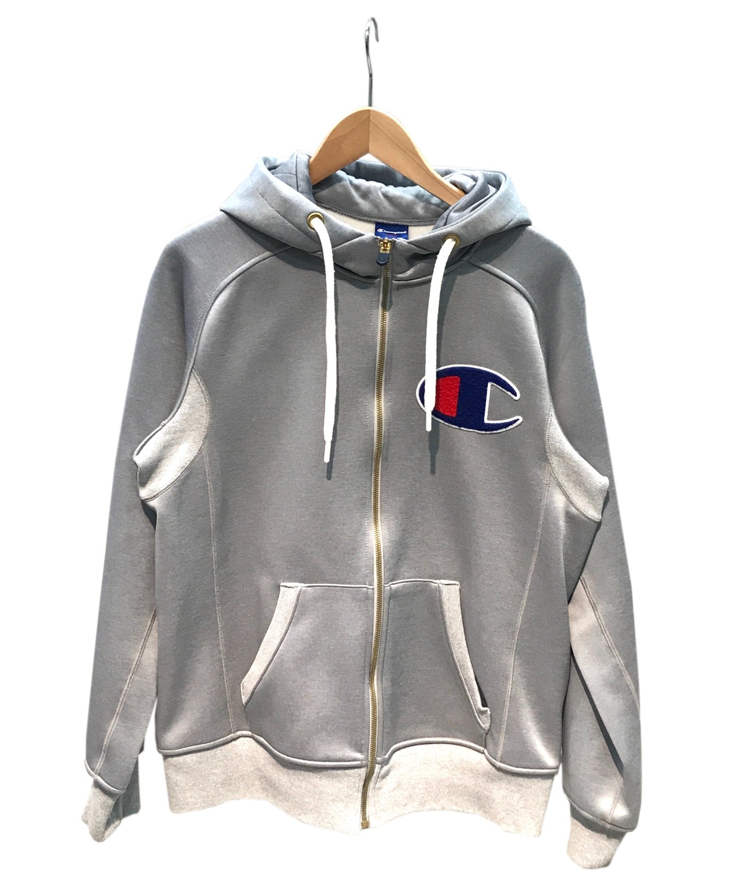 中古 古着通販 Champion チャンピオン Sws Air Fzip Parka フルジップパーカー グレー サイズ O 秋冬物 ブランド 古着通販 トレファク公式 Trefac Fashion