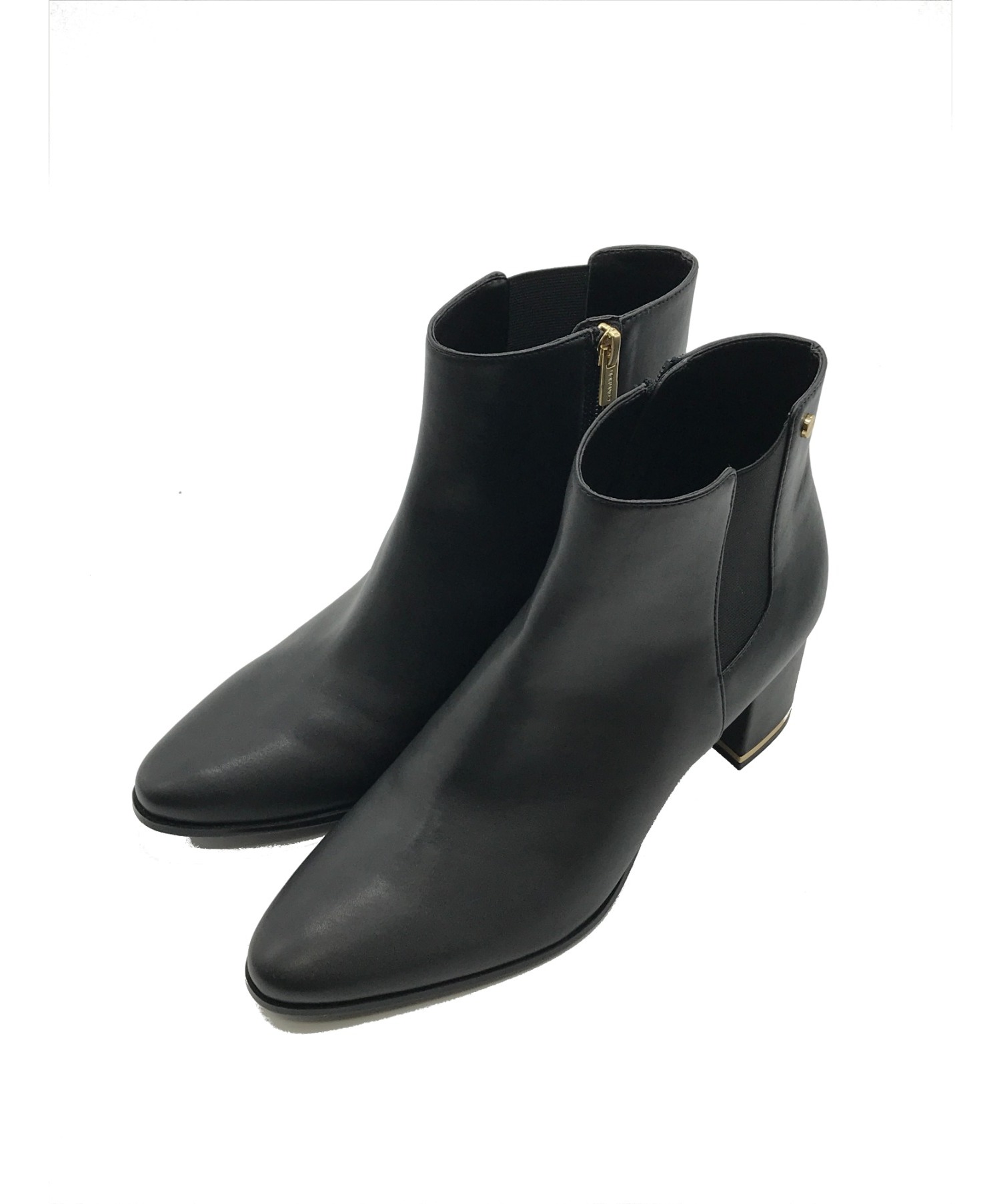 Calvin Klein (カルバンクライン) サイドジップショートブーツ ブラック サイズ:US10　EU40.5　CN250　NX27  FIORANNA（フィオランナ）