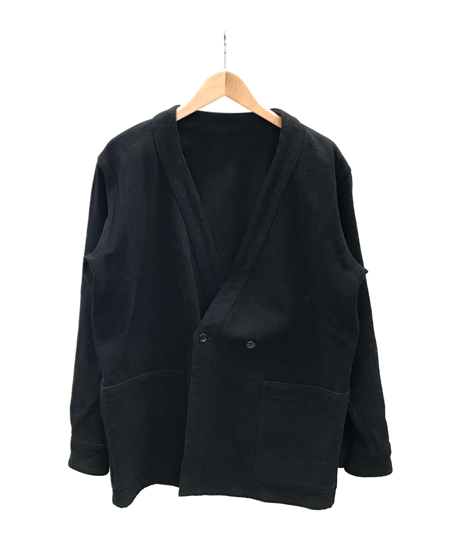 【中古・古着通販】MARKAWARE (マーカウェア) キモノシャツジャケット ブラック サイズ:2 春物｜ブランド・古着通販 トレファク公式