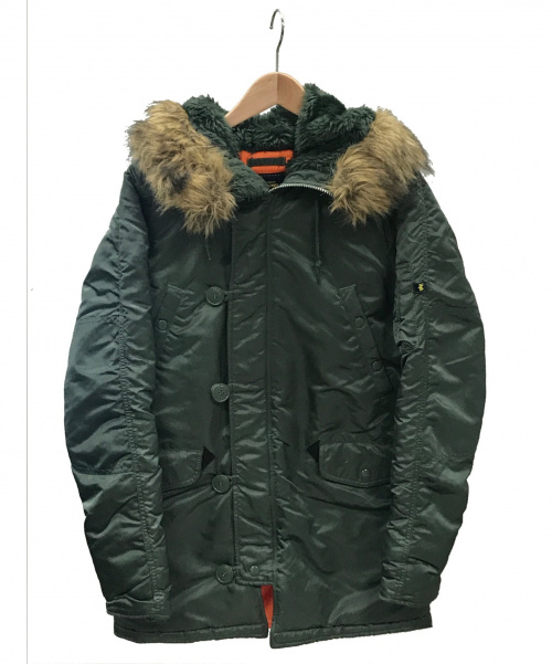 ALPHA（アルファ）ALPHA (アルファ) N-3Bタイプコート オリーブ サイズ:SMALL 秋冬物の古着・服飾アイテム