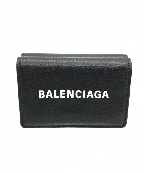 BALENCIAGA（バレンシアガ）BALENCIAGA (バレンシアガ) コンパクトミニウォレット ブラック サイズ:実寸サイズをご確認下さい。 三つ折り財布　1060-W-568148の古着・服飾アイテム
