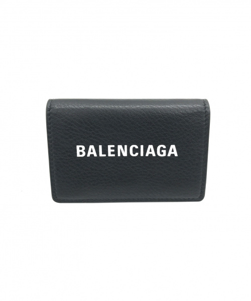 BALENCIAGA（バレンシアガ）BALENCIAGA (バレンシアガ) コンパクトミニウォレット ブラック サイズ:実寸サイズをご確認下さい。 三つ折り財布　1060-W-568148の古着・服飾アイテム