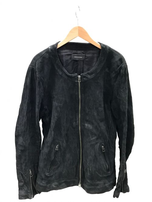 LITHIUM HOMME（リチウムオム・ファム）LITHIUM HOMME (リチウムオム・ファム) ノーカラージャケット ブラック サイズ:Mの古着・服飾アイテム